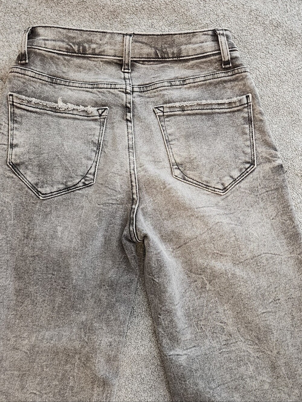 Kensie High‑Rise Straight Jeans Gray Wash Size 2 Waist 24 Inseam 27 - Picture 6 of 6